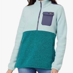 Sweater Fleece Sherpa Hybrid Color-Block